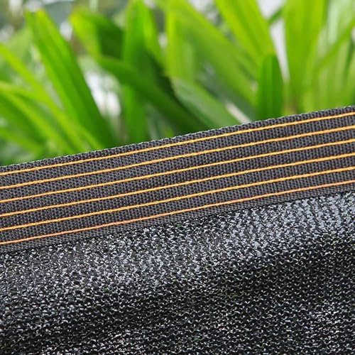 Sonnensegel, rechteckig, Netz, Schattierung, für den Außenbereich, 3 x 5 cm, wasserdicht, Vorhang für Pergola, Schattierungszelt, Stoff, Schwarz, 4 x 8 m