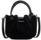 CORIOS Damen Kordelzug Eimer Taschen PU Leder Schultertaschen Wasserdicht Umhängetaschen Kleine Kapazität Handtasche Mode Tote Beutel Tragetasche Elegant Henkeltaschen Messenger-Tasche Schwarz