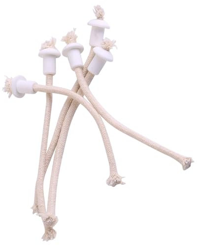 7 Supporti in Ceramica per Torcia, Bottiglia di Vino, Candela, Olio, Lampada, Stoppino Termico, con Stoppino in Cotone (con) per la Decorazione Romantica della Lampada a Candela