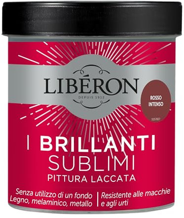 Libéron Les Brillants Sublimes Peinture Laquée Rouge Intense 0.5 L