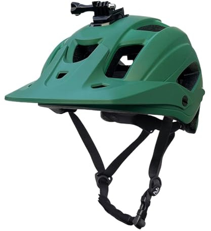 CKryzillix Fahrradhelm Robuster Ultraleicht Radfahren Helm Straße MTB Sicherheit Kappe Racing Bike Ausrüstungen Frauen Männer Integral Geformt Fahrrad(Green)