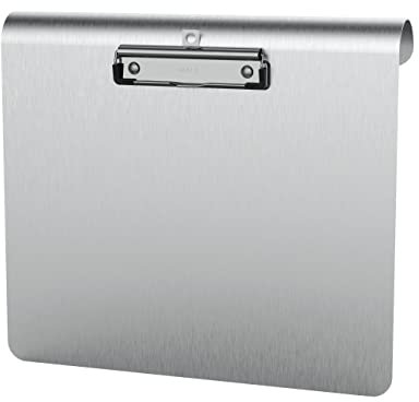 Schreibplatte Maulmedic, Klemmbrett zum Einhängen, DIN A4 quer, Eloxiertes Aluminium, 8 mm Klemmweite