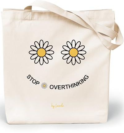 Loxato Tygpåse med tryck, bomullspåse, 100 % (B x H x D) 35 x 42 x 8 cm, bärpåse canvas 220 g/m2, jutepåse med tryck, shoppingpåse med långt handtag, 70 cm, shoppingpåse, L