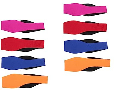 BESPORTBLE 8pcs Adjustable Covers Breathable Ear Band for Swimming and Water Sports Lightweight and Comfortable Swim Headband
