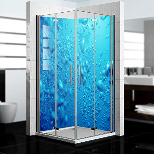 dedeco Pannello posteriore doccia impermeabile, motivo: oceano V5, 2 x 100 x 200 cm, come pannello posteriore per il bagno per la sostituzione delle piastrelle, come parete decorativa, rivestimento da