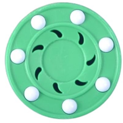 Decorhome Eishockey-Pucks – Off-Ice-Stickhandling-Passing-Puck | Multifunktionaler Indoor-Streethockey-Puck | Eishockeytraining für Bodenroller | Hockey-Trainingsgeräte für drinnen und draußen