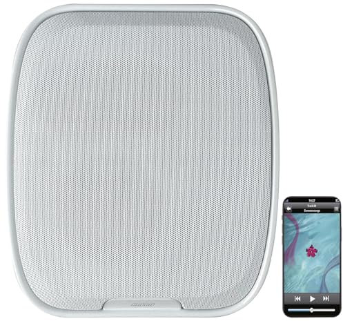 Haut-Parleur Mural Rechargeable avec Radio et Fonction Bluetooth - Coloris Blanc [auvisio]