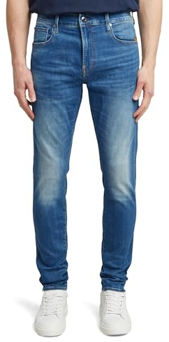 G-STAR Jeans Revend Skinny para Hombre, Multicolor (medium indigo aged 51010-8968-6028), 38W / 36L