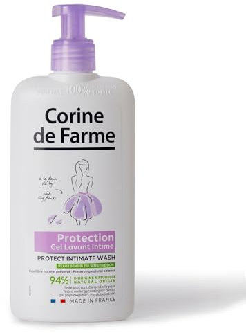 Corine de Farme Intimo Protect Gel für Damen, 250 ml, hypoallergen und sulfatfrei, getestet unter pharmazeutischer, dermatologischer und gynäkologischer Kontrolle, für empfindliche Haut