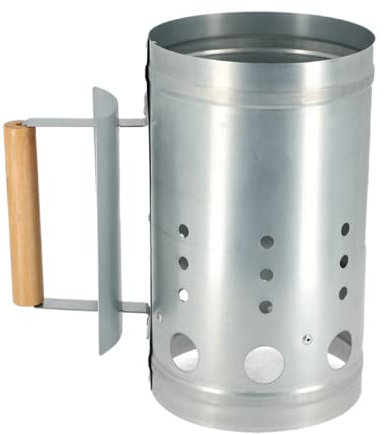 Esschert Design Encendedor de carbón para barbacoa, parrilla, briquetas, chimenea, horno, encendido rápido, metal