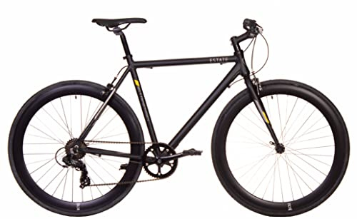 FK Cycling Crest Estate 7 Bicicleta Carretera Urbana 700c, Manillar Plano, Cambios de 7 velocidades SH Tourney, Cuadro Aluminio (XS 490)