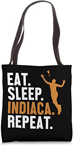 Eat Sleep Indiaca Repeat Indiaca Game Ball Peteca Tote Bag