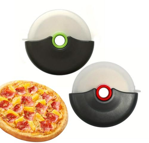 IKOPFLN Tagliapizza Professionale Ideale per Tagliare la Pizza a casa Facile da Lavare e con Parte in plastica per Una Totale Sicurezza
