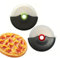 IKOPFLN 2 Pieces Roulette à Pizza Coupe Pizza Découpe Pizza Couteau a Pizza Pizza Cutter avec Poignée en Silicone et Lames en Acier Inoxydable avec Couvercle de Protection