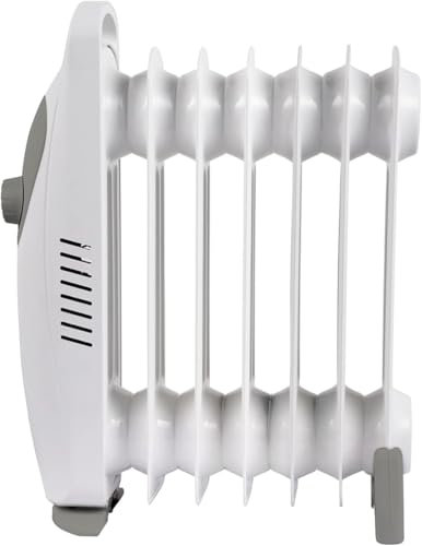 Bricoutlet - Radiatore ad Olio a 9 Elementi, 800W, con Termostato Regolabile