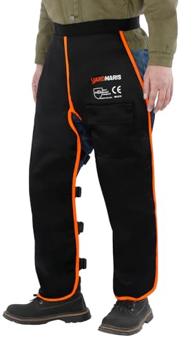 YARDMARIS Leggins de seguridad para motosierras tipo A, protección contra cortes, ajustable Chainsaw Chaps Chainsaw Chaps - Delantal de protección contra cortes para hombres y mujeres
