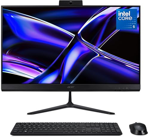 acer Aspire C27-2E All-in-One Desktop PC - Intel Core 5-120U, 16GB, 1TB SSD, Integrated Intel Graphics, 27 Full HD Display, Windows 11, Black