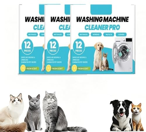 Pastilles nettoyantes pour lave-linge, nettoyant pour lave-linge Deep Clean Pro, détartrant pour lave-linge Deep Clean, élimine les odeurs de calcaire et d'animaux domestiques (36)