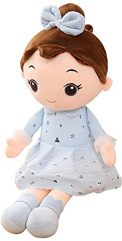 Katutude 45 cm Niedliche Stoffpuppe Mädchen Gefüllte Puppen, Weiche Stoffpuppen Kuschelpuppe Prinzessin Puppe Plüsch Stofftier Spielzeug Erste Baby Puppe Geschenk für Kinder Babys Mädchen