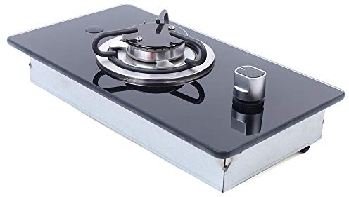 Gas Cooktop, 1 Burner Boat Caravan RV Camper LPG Gas Stove Hob With Tempered Glass, Durable Single Countertop Gas Stove With Multi-Level Fire Adjustment Suitable for Outdoor Apartments