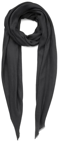 Écharpe en cachemire Fabriqué au Kashmir (boîte cadeau) Élégant laine mérinos Soie Mélange de cachemire doux Long foulard Femmes Hommes Pashmina Automne Hiver