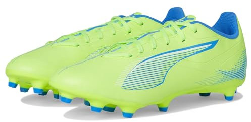 PUMA Herren Ultra 5 Play Firm, Artificial Ground Soccer Cleats Sneaker, Fizzy Apple White-bluemazing, 44.5 EU