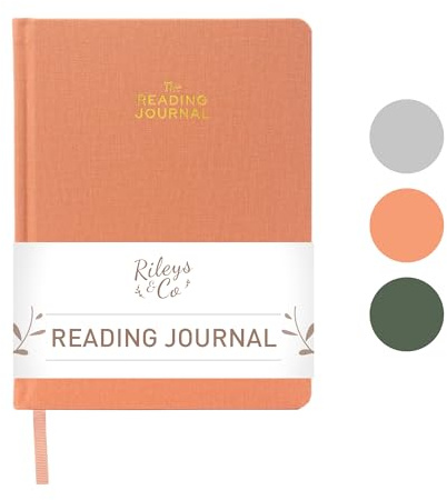 Rileys läsdagbok - granska och spåra dina läsframsteg med 60 bokrecensioner - bokjournal läsloggdagbok 20 x 15 cm (rosa)