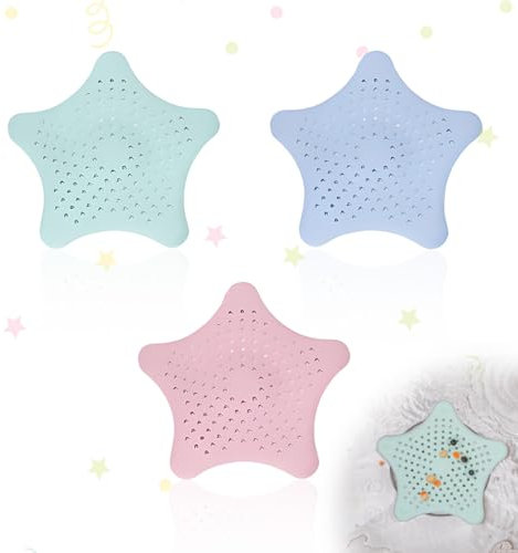 SULIUDAJI 3 Pezzi Raccogli Capelli Doccia,Filtro Universale in Silicone per Scarichi, lavello Cucina, Lavandino Bagno, Raccogli Capelli per Vasca da Bagno e Doccia, Pratico Filtro per Scarichi