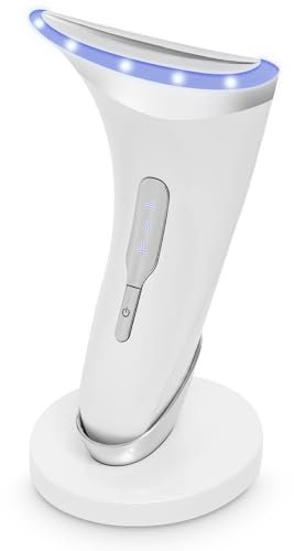 Gesichtsmassagegerät Gegen Falten, 45°C EMS Gerät Gesicht im Vibrations modus, V Face Beauty Meter Gesichtsgerät, Gesicht Schönheit Gerät mit 3 Modi, für Hautstraffung Lifting, Verbesserung, Straffung