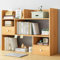 Ahtadums 3 Ebenen Schreibtisch Bücherregal, Massivholz Desktop Bücherregal, Multifunktion Desktop Tischregale, Schreibtisch Organizer Ausstellungsregal Kinderschreibtisch (60cm)