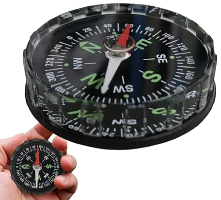 Boussole pour La Randonnée,Ajustable | Boussole De Navigation Multifonction À Visée - pour Survie Tourisme Alpinisme Navigation Randonnée Extérieur Femmes Garçons Filles Et Et Adolescents