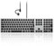 seenda Kabelgebundene Beleuchtete Mac Tastatur, Mac Tastatur mit Kabel (USB&Type C) und Beleuchtung für Mac OS/iOS,Apple iMac, MacBook Pro/Air, Mini, Wired Keyboard, DE Layout, Schwarz&Grau