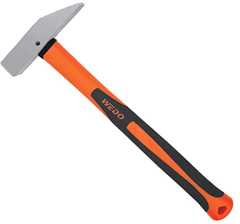 WEDO Marteau de serrurier en acier inoxydable (type japonais) avec poignée antidérapante, outil de quincaillerie, protection contre la corrosion, 250 g