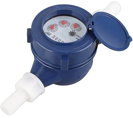 Medidor de Agua Contador de Agua Fria para Jardin y Hogar con Lectura Clara Escala Maxima 99999 Instalacion Facil y Duradero
