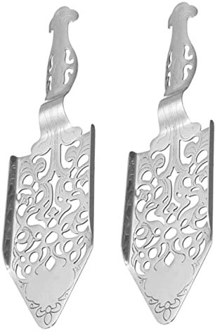 TOPBATHY Cuchara De Absenta Práctica Gotero De Acero Inoxidable Cucharilla Para Azúcar Accesorio Bar Diseño Vintage