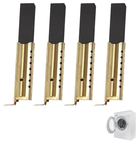 4 Pezzi Spazzole di Carbone L94MF7, Spazzole Motore Lavatrice L94MF7 per Lavatrice, Compatibili con Vari Modelli, per Riparazione Motori Intermittenti e Ripristino Frenata Elettrica, 5x13,5x39,6 mm