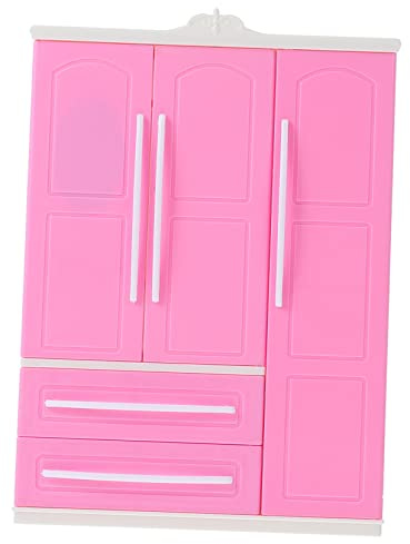 IMIKEYA Armoire De Poupée Mini Portes Jouet De Poupée pour Garçon Fille Accessoires De Vêtements pour