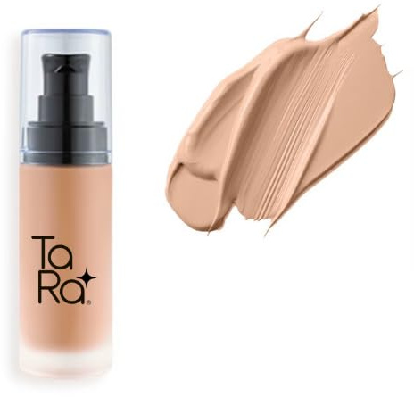 TaRa Foundation Full Coverage Flawless Oil Control Natural Matte Finish Liquid Formula Blendable Long Lasting Makeup Concealer Cream - 30ml (Buff Beige, Pack of 1)