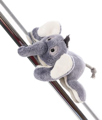MagNICI 62734 - Imán de Peluche elefanta El-Flora, 12 cm, Gris, Peluche con imán para frigorífico, Pizarra, Metal y Mucho más, Idea de Regalo