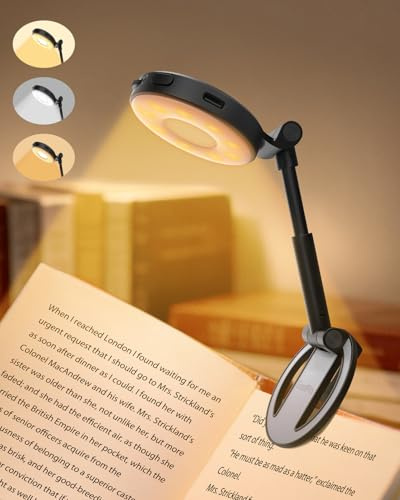 EastPin Leselampe Buch Klemme Bett Buchlampe Wiederaufladbar Leselicht