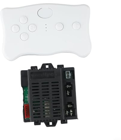 WEELYE RX23 - Set telecomando e ricevitore per bambini, 12 V, 2,4 G, ricambio per auto giocattolo Ride-On (batterie non incluse) (RX23 set completo)