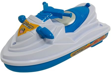 Generico Motorboot Spielzeug batteriebetrieben Wassermotorrad Jet Sky Boot Spielzeug Spielzeugboot mit Batterie Super Schnell 17 cm Boot Spielzeug Kinder Elektromotorboot Spiel Sea Race