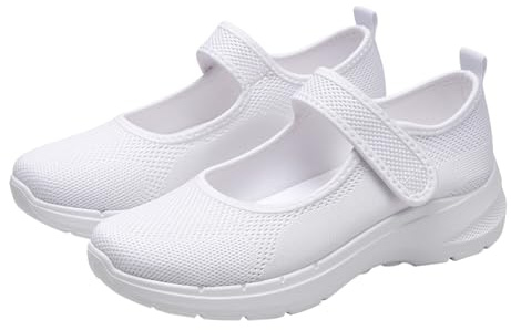Mary Jane sneakers för kvinnor bred passform ortopediska träningsskor gång andas justerbar rem halkskydd sommar vardag damer utomhussportskor