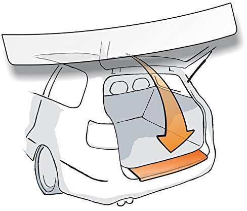 FIT AS Self-Adhesive Transparent 150 µm Loading Sill Protection (Cars and Protector – Lack Protector Perfect Fit For Vehicle Type See Description