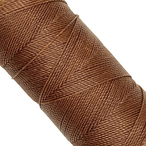 LINHASITA Bobina Hilo Encerado Linhasita 100gr / 170 Metros 1 mm de Grosor Poliester (Marron Chocolate)