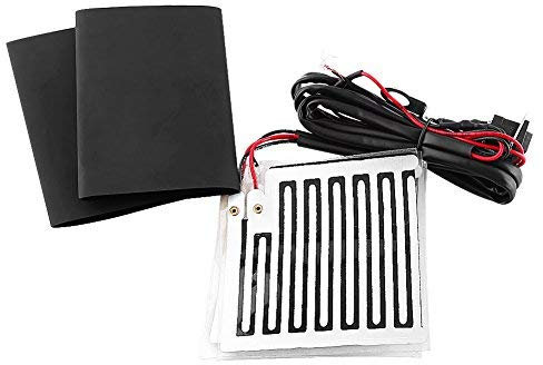 Keenso 12V Universal Motorrad Lenkergriffe Heiznungspad, Winter Beheizten Griff Pads Einsätze Lenker Handwärmer ATV Motorrad Warm Beheizten Griff Kit Pads