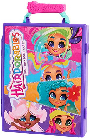 Hairdorables Storage Case, Store and Carry Up to 6 Hairdorables Dolls, Dolls Not Included, Kids Toys for Ages 3 Up, Amazon Exclusive by Just Play