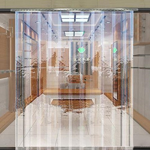 Panana PVC Strip Curtain Pedestrian Door Strip Kit Ideal for Sub Zero Coldstore Chiller Freezer room 1.5m x 2m