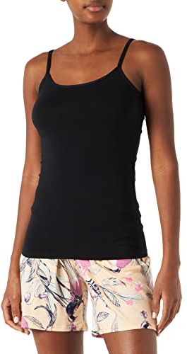 Golden Lady Canotta Cotone organico-Nero-s, Camisa Cami Mujer, Nero, S