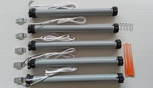 Motori per tapparella elettrica 100 kg - 50 Nm 5 PEZZI RISPARMIO ENERGETICO Silenziosi Automazione Tapparella Avvolgibile Motori completo di accessori e istruzioni